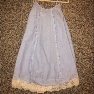 Blue and white striped Umgee tank!